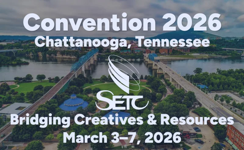Convention 2026: Bridging Creatives and Resources. March 3 through 7, 2026, in Chattanooga, Tennessee.